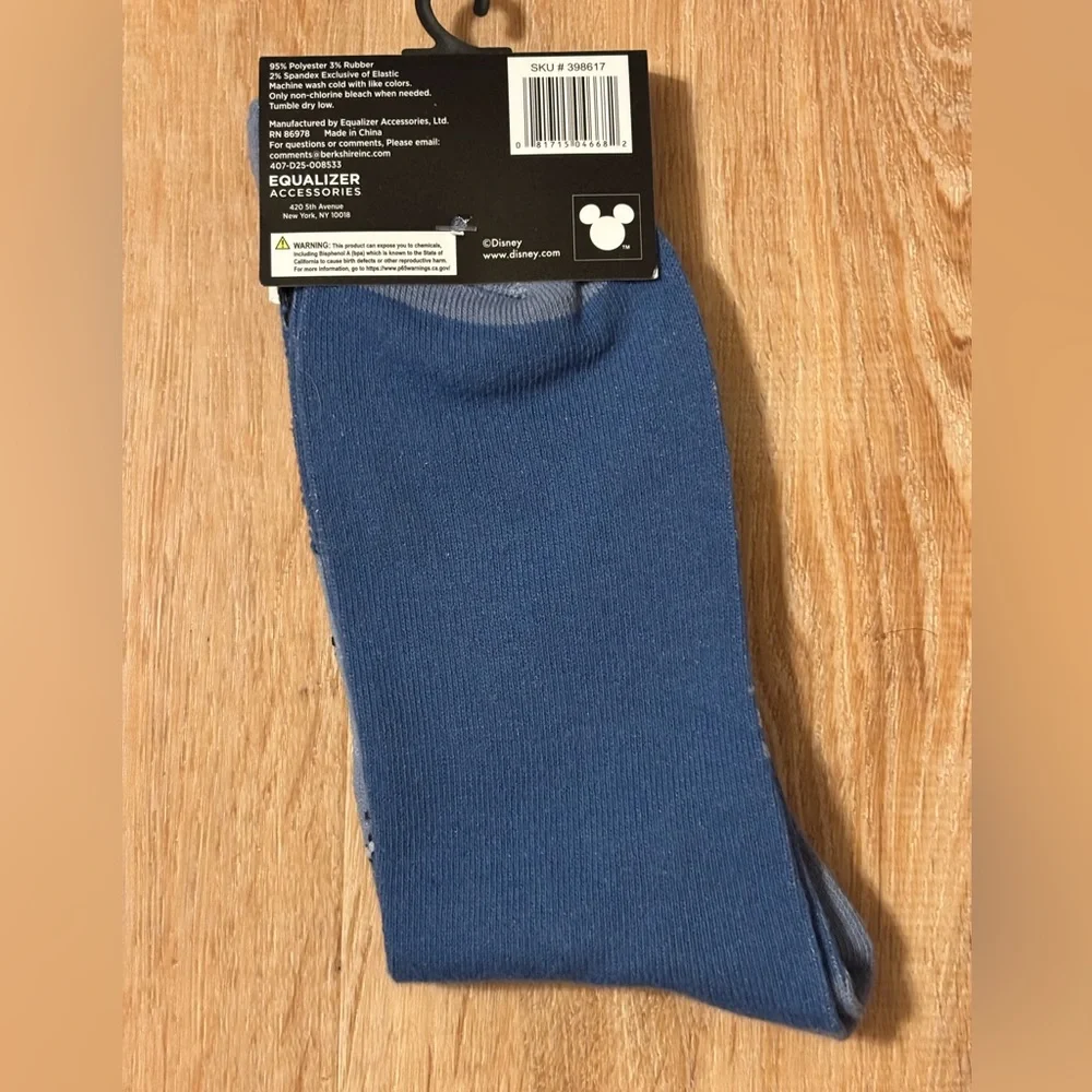 Disney Eeyore Casual Crew Socks - Blue and Gray Shoe 9-13 **2 for 20**
